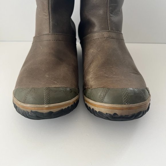 Sorel Women’s Brown/Green Waterproof Pull-On Slimboot Sz 11 - Picture 4 of 16